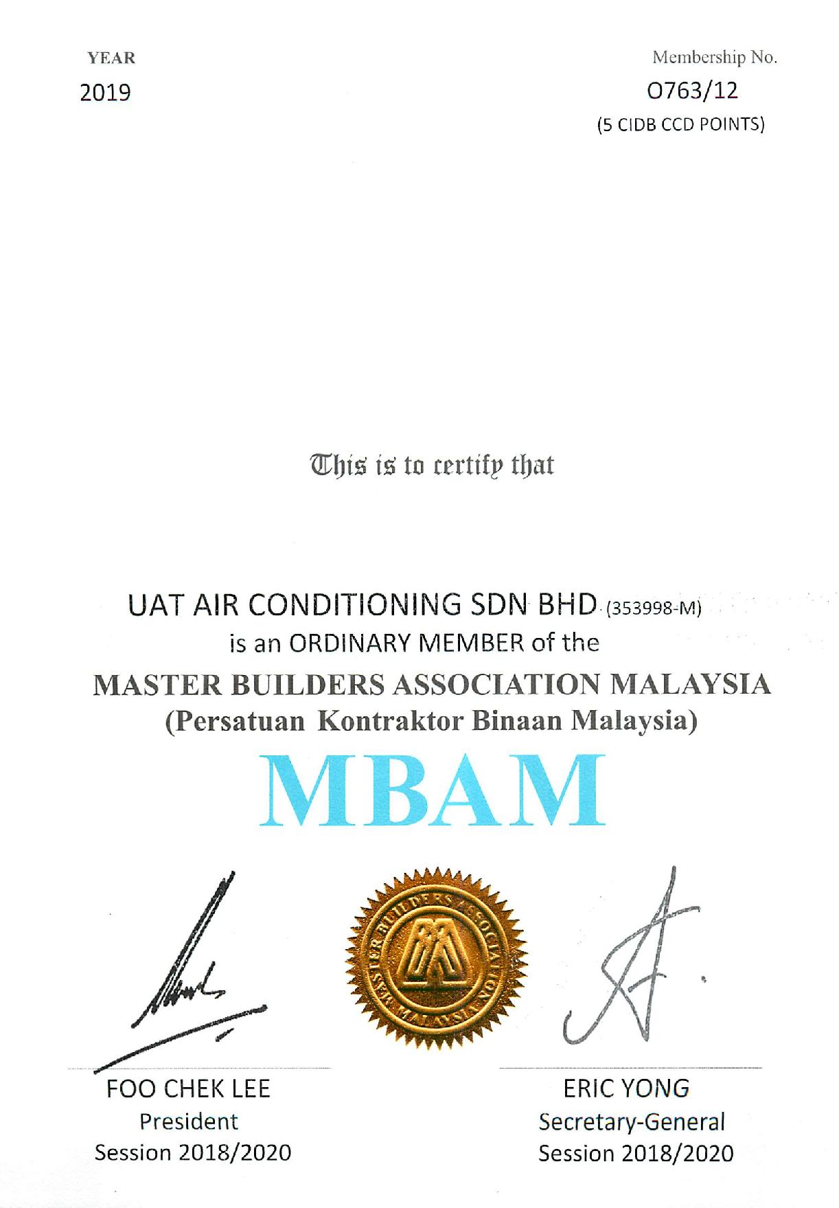 Master Builders Association Malaysia
